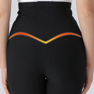 Sauna Sweat Pants for Women High Waist Compression Slimming Leggings Workout Hot Thermo Pant with Adjustable hook-and-eye closures