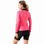 vest-top-tshirt-jacket-bra-tank Sauna Jackets for Women Long Sleeves Sweat Suit Weight Loss Shirt Zipper Workout Gym Exercise Body Shaper