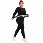 suits set Sauna Sweat Suit for Plus Size Women/Men Exercise Weight Loss Gym Fitness Workout