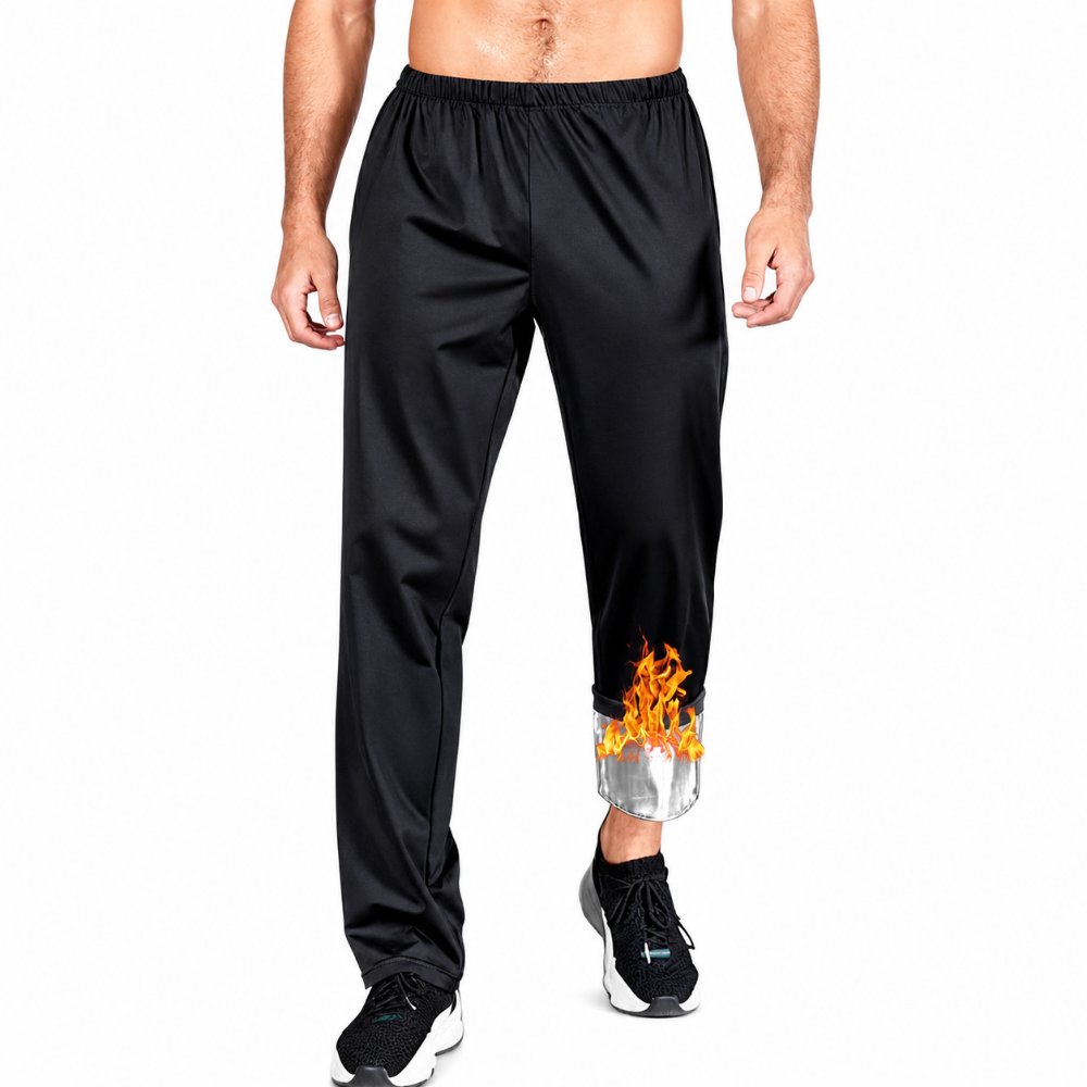 legging-shorts-capri-pant Sauna Suit Sweat Shapewear Pants Joggers Trousers Boxing Workout Weight Loss Body Shaper Sweatsuit Exercise Men