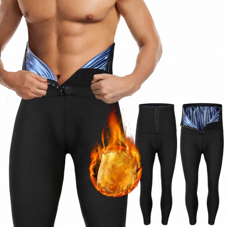 vest-top-tshirt-jacket-bra-tank Sauna Pants for Men High Waist Sauna Sweat Leggings Compression Workout Legging Sauna Suit