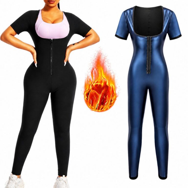 suits set Sauna Jumpsuit Women Full Body Sauna Sweat Suit Waist Trainer for Women Belly Fat Sauna Shirt for Working Out