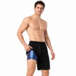 legging-shorts-capri-pant Men's Sauna Shorts - Heat Trapping 2-in-1 Double Layer - Sauna Suit Bottom - Compression Training Gym Athletic Shorts