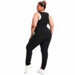suits set Sauna Suit for Women Sleeveless Tank Top Jumpsuit with Zipper, Sweat Waist Trainer Weight Loss Belly Fat Burner
