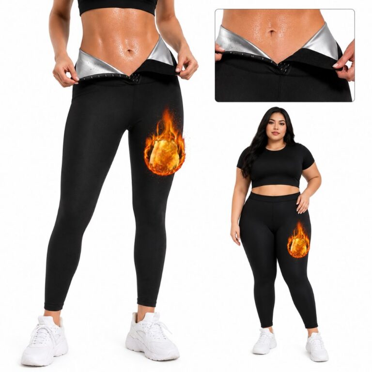 vest/ top/ tshirt/ jacket/ bra/ tank Sauna Sweat Pants for Women High Waist Compression Slimming Leggings Workout Hot Thermo Pant with Adjustable hook-and-eye closures
