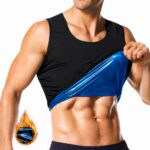 vest-top-tshirt-jacket-bra-tank Men's Heat Trapping Pullover Sweat Enhancing Vest - Sauna Suit Shirt Compression Vest Shapewear Top for Gym Exercise