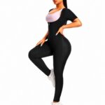 suits set Sauna Jumpsuit Women Full Body Sauna Sweat Suit Waist Trainer for Women Belly Fat Sauna Shirt for Working Out