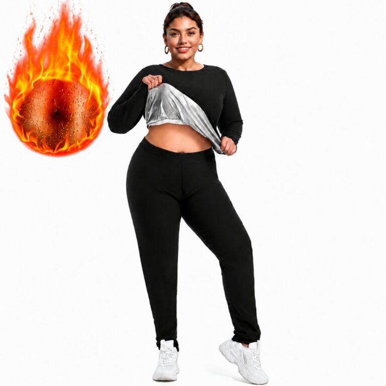 suits set Sauna Sweat Suit for Plus Size Women/Men Exercise Weight Loss Gym Fitness Workout