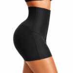 legging-shorts-capri-pant Women Sauna Shorts 3inch High Waisted Shapewear Shorts Weight Loss Compression Sweatsuit Exercise Fitness Gym Yoga With Hooks