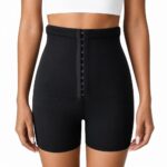 legging-shorts-capri-pant Women Sauna Shorts 3inch High Waisted Shapewear Shorts Weight Loss Compression Sweatsuit Exercise Fitness Gym Yoga With Hooks
