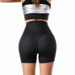legging-shorts-capri-pant Women Sauna Shorts 3inch High Waisted Shapewear Shorts Weight Loss Compression Sweatsuit Exercise Fitness Gym Yoga With Hooks