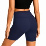 legging-shorts-capri-pant Women High Waist Biker Shorts Soft Stretch Tummy Control Yoga Workout Shorts