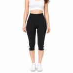 legging-shorts-capri-pant Capri Leggings for Women - High Waisted Capris Tummy Control Yoga Pants with Pockets Workout Cycling Tights