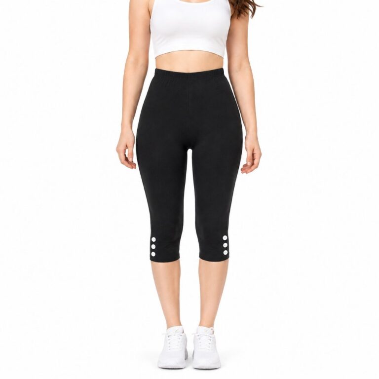 legging-shorts-capri-pant Capri Leggings for Women - High Waisted Capris Tummy Control Yoga Pants with Pockets Workout Cycling Tights