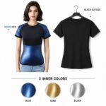 vest-top-tshirt-jacket-bra-tank Women Heat‑Trapping Sauna Shirt Sweat Vest Compression Shapewear Workout Sauna Suit Top for More Sweat