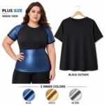 vest-top-tshirt-jacket-bra-tank Women Heat‑Trapping Sauna Shirt Sweat Vest Compression Shapewear Workout Sauna Suit Top for More Sweat