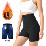 legging-shorts-capri-pant Women Sauna Shorts 3inch High Waisted Shapewear Shorts Weight Loss Compression Sweatsuit Exercise Fitness Gym Yoga With Hooks