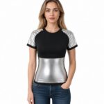 vest-top-tshirt-jacket-bra-tank Women Heat‑Trapping Sauna Shirt Sweat Vest Compression Shapewear Workout Sauna Suit Top for More Sweat