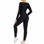 jumpsuit- 3 in 1 waist trimmer shaper Plus Size Sauna Suit Jumpsuit – Full Body Compression Long Sleeve Waist Trainer with Heat-Trapping Fabric for Gym & Running